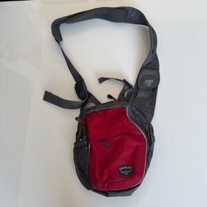 Osprey Veer Sling Bag Backpack Shoulder Messenger Day Travel Hiking Outdoor Red